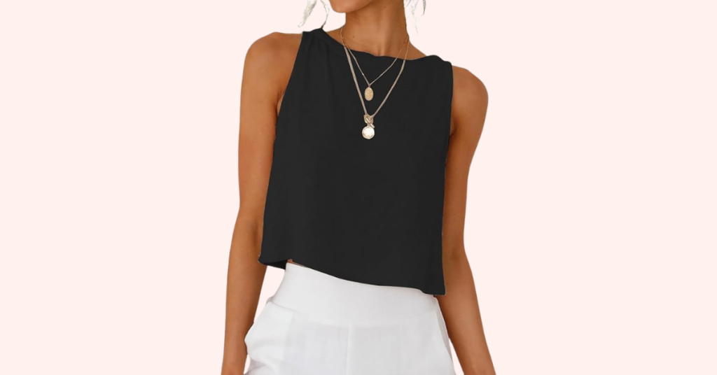 IDEALSANXUN Womens Linen Crop Tank Tops, OfferPetal