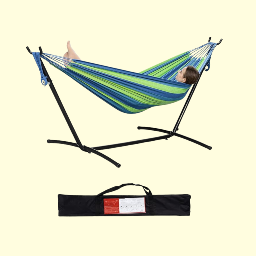 PNAEUT Space Saving Steel Stand Hammocks For Outside, OfferPetal